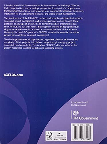 Book : Managing Successful Projects With Prince2 - Axelos