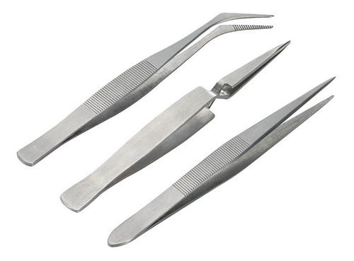 Rev 39063 Set Of 3 Tweezers (jogo De 3 Pinças)