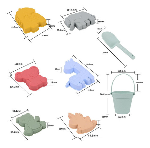 B Brinquedos De Areia De Praia Silicone Para Crianças Verde
