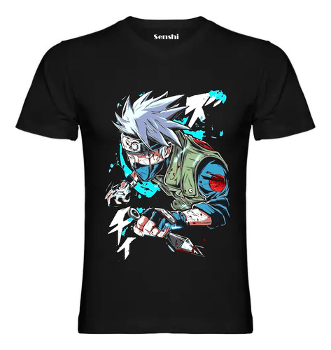 Poleras Kakashi Sensei Naruto Anime Estampada Dtf Cod 001