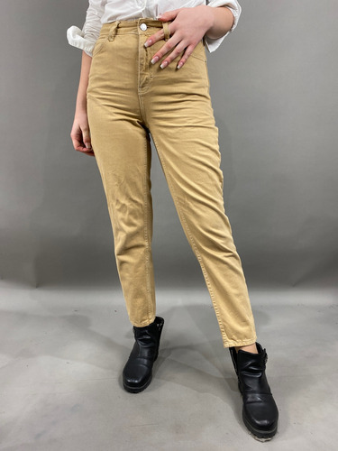 Jeans Marca  Topshop  (talla S) Color Café Con Uso Visible