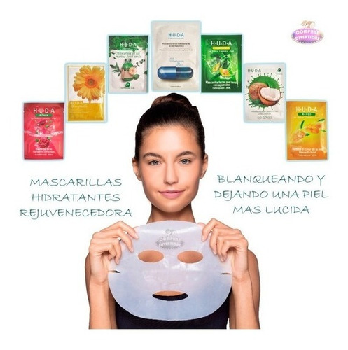 Imagen 4 de 8 de Mascarillas Faciales Cuidado De La Piel Hidratante 3pzs
