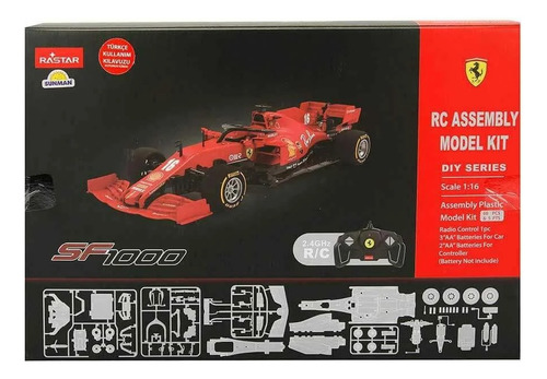 Rastar Ferrari F1 Sf1000 Rc Kit De Construccion 1:16 Color Rojo