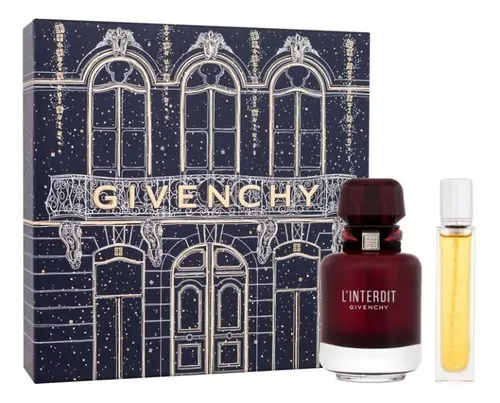 香水(女性用) Givenchy L'Interdit SET Coffret Perfume Givenchy L'Interdit Rouge Feminino 50ml + Travel