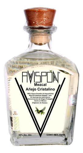 Mezcal Avispon Añejo Cristalino 750ml