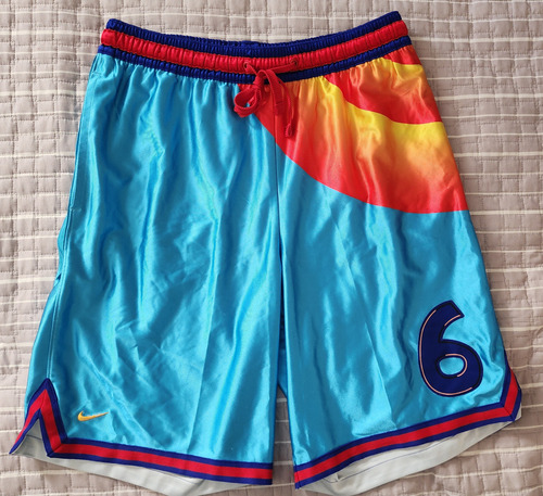 Bermuda Nike Original Nba Lebron James Talle L Space Jump Celeste L (Usado)