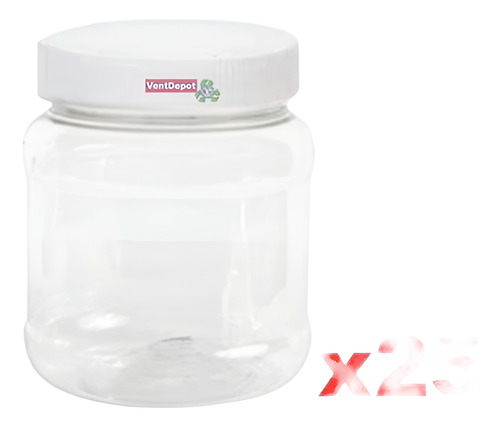 Envases De Plástico De Pvc, Mxoat-005, 25 Pzs, 250 Ml, ø 6