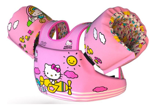 Colete Infantil Boia Braço Salva Vidas Crianças Hello Kitty
