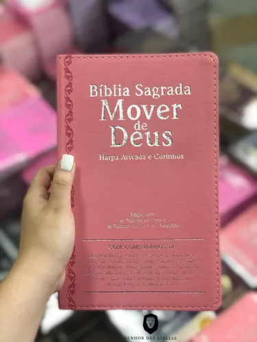 Bíblia Sagrada Mover De Deus Harpa Avivada E Corinhos Luxo Pink