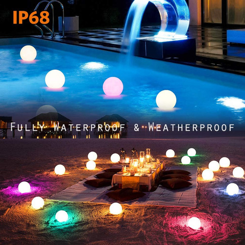 Luces Decorativas For Piscinas Flotantes Paquete De 6 Ip68