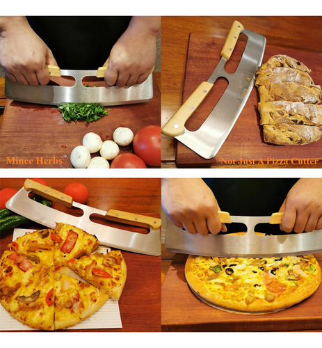 Cortador De Pizza, Cuchillo Afilado De Acero Inoxidable,