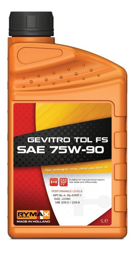 Aceite Caja De Cambio 75w-90 Rymax Gevitro Tdl Fullsynthetic