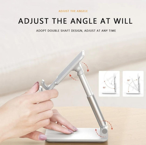Soporte De Escritorio Para Celular Plegable Y Ajustable