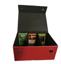 Comprar Porta Deck 3 Espacios Rojo P\u002F1000 Carta Yugioh Magic Pokemon