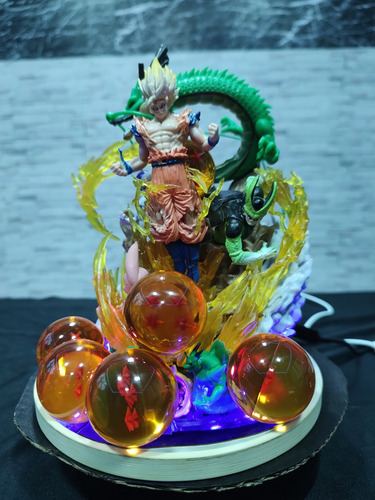 Gokú Luz Led Rgb, Cel, Frezzer, Majin Boo, Shenlong 21 Cm