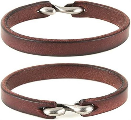 Pulsera De Cuero Hzman Hecha A Mano, Estilo Steampunk Switch