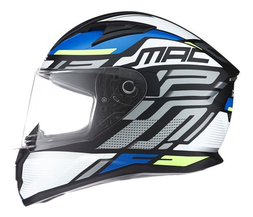 Casco Moto Integral Mac Speed Riot Negro Oficial Devotobikes
