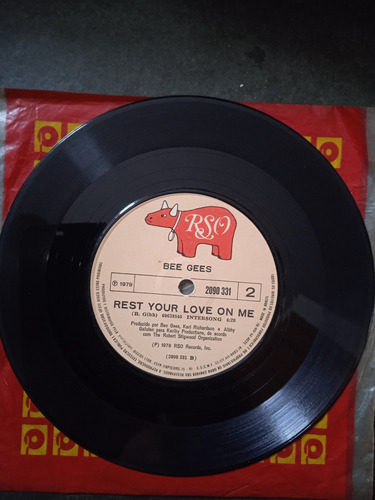 Imagem 4 de 4 de Lp Bee Gees 1979 - Too Much Heaven Rest Your Love On