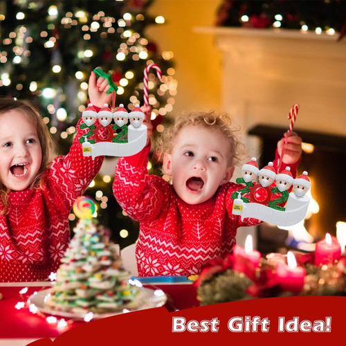 Kit De Adornos Navideños Personalizados Con Mascarilla
