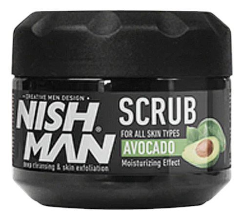 Crema Exfoliante Aguacate Nish Man Avocado 300ml Facial Y Corporal