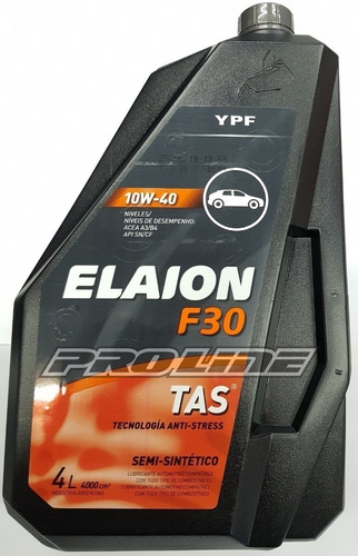 Elaion F30 10w40 Lubricante Aceite Semisintetico 4lts