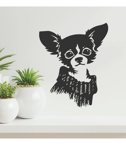 Vinilo Decorativo Perro Dog Chihuahua Sticker De Pared
