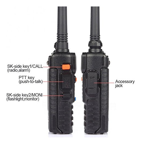 Baofeng Bf-f8+ 2nd Generation Uv-5r Dual-band 136-174/400-520 Mhz Fm Ham Two-way Radio Transceiver