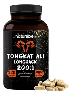 Longjack Tongkat Ali 1000mg 120 Pastillas Libido Potenciador