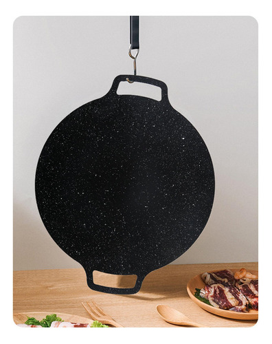 Barbacoa Coreana Parrilla Sartén Hierro Recubrimiento 41cm