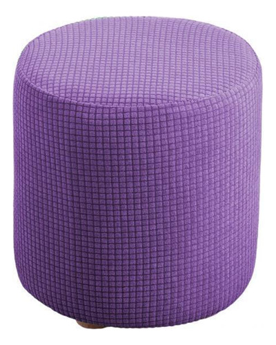 2 Funda Otomana Con Fondo Elástico Lavable A Púrpura