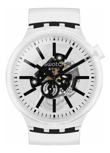 Reloj Mujer Swatch So27e101 Cuarzo 47mm Pulso En Silicona