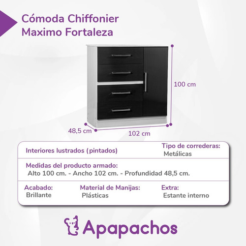 Juego De Dormitorio Bebes Niños Combo Comoda + Ropero Chocolate/maple