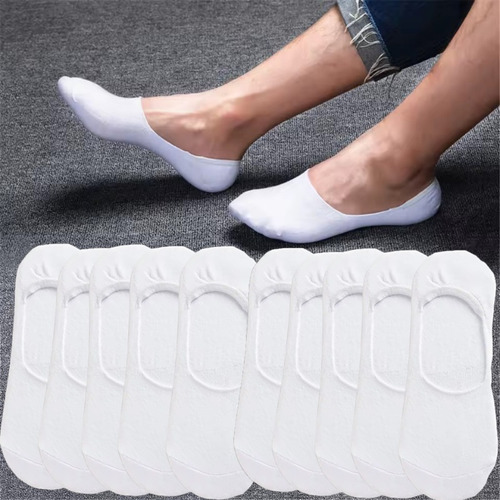 Calcetines Cortos De Algodón Transpirable Para Hombre, 5 Par