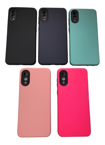 Funda Alto Impacto Rigida Para Samsung A02 + Vidrio Templado