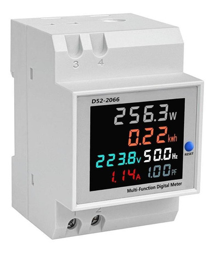 Wattimetro Voltimetro Amperimetro 110v 220v 100a Ac D52-2066