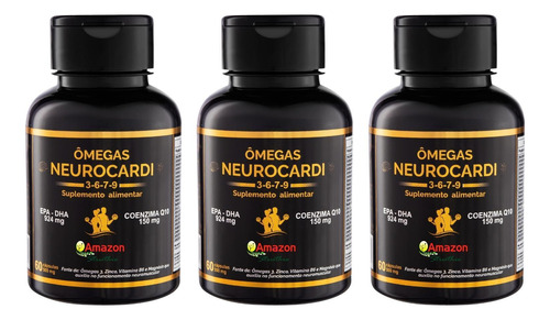 Kit 3 Neurocardi Amazon Struthio 60 Cps