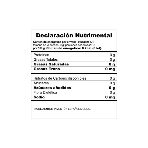 Paprika Pimentón Español Condimento Mccormick Bote 405 G