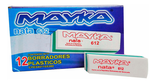 Borrador Nata Marca Mayka 612 Caja X 12 Uds