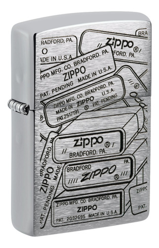 Encendedor Zippo 48713 Bottom Stamps Design Garantia