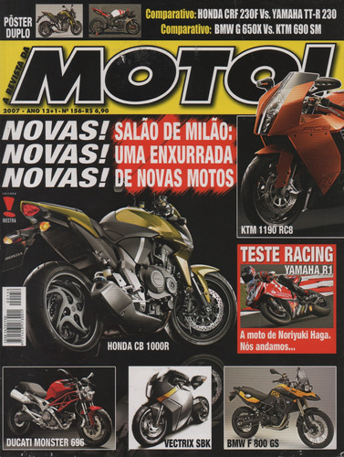 Moto! N°156 Honda Crf 230f Yamaha Tt-r Ktm 690 Sm Bmw G650x