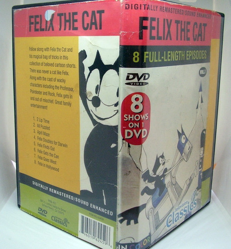 Imagen 2 de 6 de Dvd Felix The Cat 8 Episodios Remasterizados Y Sonido Mejor