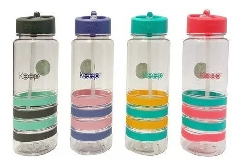 Botella Keep Bandas Colores 750ml Agua Bebidas