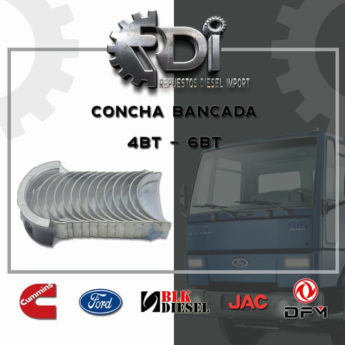 Concha Bancada Cummins 4bt 6bt Ford Cargo/ Jac / Dongfeng