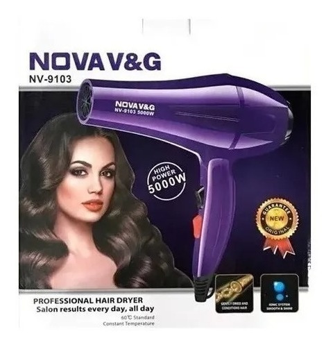 Secador Cabello Pelo X2 Velocidades X3 Temperaturas 5000w