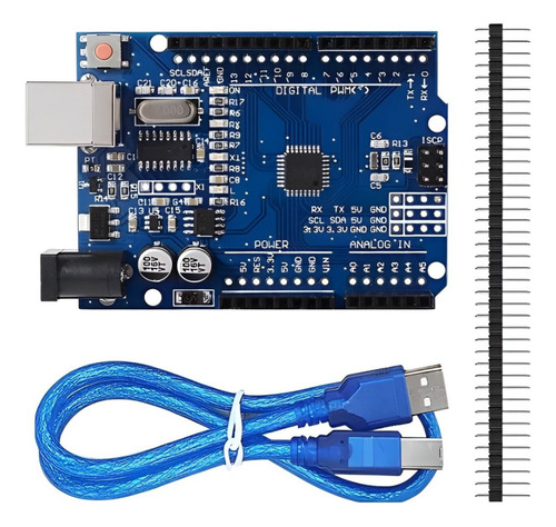 O Arduino Uno R3 Smd compatível com o Arduino Ide