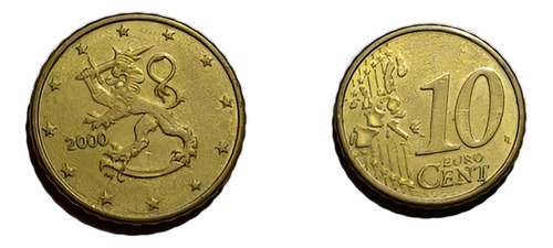 Moneda Finlandia 10 Céntimos De Euro