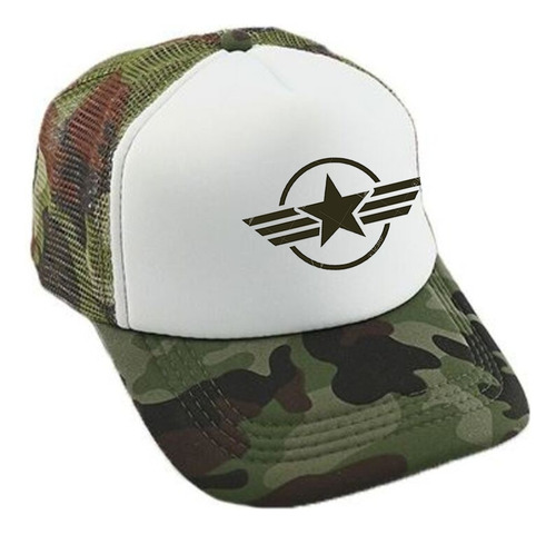 Gorra Trucker Premium Militar Tactica Ejercito Camuflada 