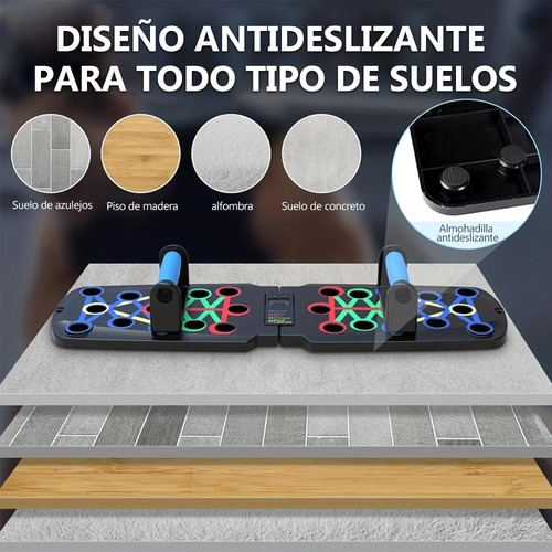 Soportes Lagartijas Tabla Push Up Board Barras Fitness Kit