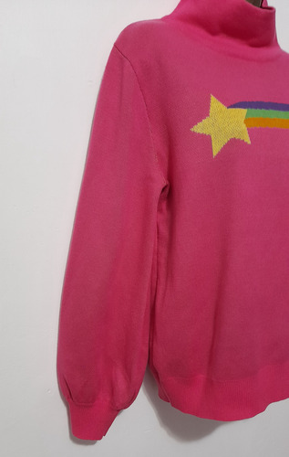 Sueter Disfraz Halloween Mabel Gravity Falls Mujer Talla M Fucsia Con Estrella Y Arcoiris Al Frente Mediana (Usado)