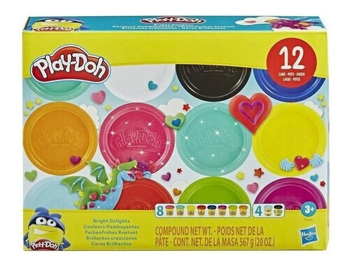Plastilina Play-doh Brillantes Creaciones Hasbro